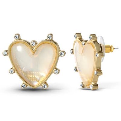Jessica Simpson Jessica Simpson Gold-Tone Heart Stud Earrings 