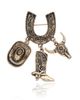 Jessica Simpson Jessica Simpson Gold-Tone Rodeo Brooch with Western Charms  - 1