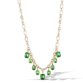 Jessica Simpson Jessica Simpson Green Gem Drop Charm Necklace