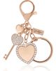 Jessica Simpson Jessica Simpson Heart & Key Charm Rhinestone Keychain - 1