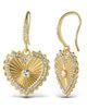 Jessica Simpson Jessica Simpson Heart Drop Earrings with Rhinestones - 1