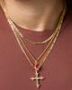 Jessica Simpson Jessica Simpson Layered Cross & Gem Necklace - 2