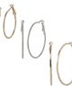 Jessica Simpson Jessica Simpson Mixed Metal Hoop Earring Set - 1