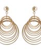 Jessica Simpson Jessica Simpson Multi Hoop Drop Earrings Yellow Gold-Tone, Statement Hoops  - 1