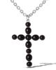 Jessica Simpson Jessica Simpson Ox Silver Black Cross Necklace - 4