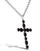 Jessica Simpson Jessica Simpson Ox Silver Black Cross Necklace - 5