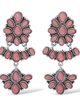 Jessica Simpson Jessica Simpson Pink Stone Statement Drop Earrings - 1
