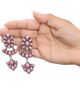 Jessica Simpson Jessica Simpson Pink Stone Statement Drop Earrings - 3