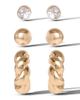 Jessica Simpson Jessica Simpson Rhinestone Hoop & Stud Earring Set of 3 - 1