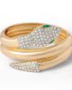 Jessica Simpson Jessica Simpson Snake Hinge Gold-Tone Bracelet with Crystal Eyes  - 1