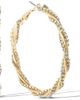 Jessica Simpson Jessica Simpson Spiral Hoop Gold-Tone Twisted Earrings  - 1