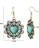 Jessica Simpson Jessica Simpson Stone Ornate Heart Earrings - 5