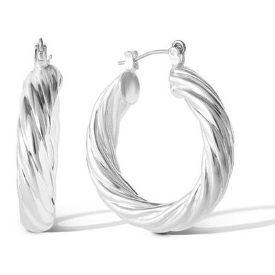 Jessica Simpson Jessica Simpson Thick Twisted Hoop Earrings