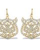 Jessica Simpson Jessica Simpson Tiger Drop Earrings with Clear Crystals - 1