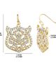Jessica Simpson Jessica Simpson Tiger Drop Earrings with Clear Crystals - 4