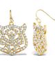Jessica Simpson Jessica Simpson Tiger Drop Earrings with Clear Crystals - 5