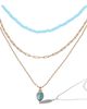 Jessica Simpson Jessica Simpson Turquoise and Blue-Bead Layered Necklace - 1