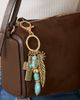 Jessica Simpson Jessica Simpson Turquoise Bead Keychain with Charms - 2