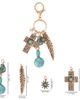 Jessica Simpson Jessica Simpson Turquoise Bead Keychain with Charms - 4