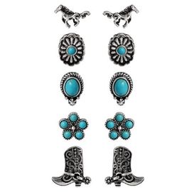 Jessica Simpson Jessica Simpson Western Turquoise Earring Set
