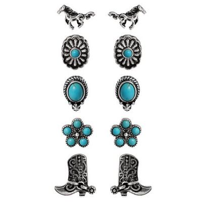 Jessica Simpson Jessica Simpson Western Turquoise Earring Set