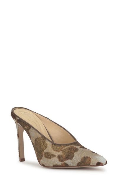 Jessica Simpson Jessica Simpson Wilix Genuine Calf Hair Pointed Toe Mule