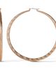 Jessica Simpson JS Jessica Simpson Wide Textured Hoop Earrings - 1