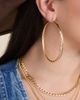 Jessica Simpson JS Jessica Simpson Wide Textured Hoop Earrings - 3