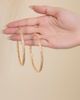 Jessica Simpson JS Jessica Simpson Wide Textured Hoop Earrings - 4