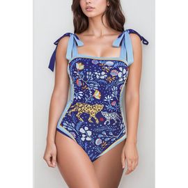 Jessie Zhao New York Jessie Zhao New York Amazon Rainforest Reversible One Piece Swimsuit