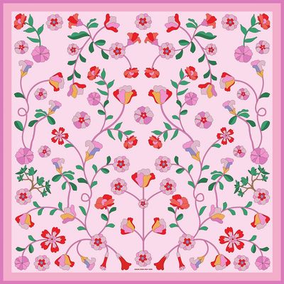 Jessie Zhao New York Jessie Zhao New York Blush Botanica Double Sided Silk Scarf