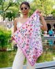Jessie Zhao New York Jessie Zhao New York Blush Botanica Double Sided Silk Scarf - 2