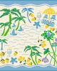 Jessie Zhao New York Jessie Zhao New York Capri Impression Double Sided Silk Scarf - 1