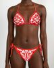 Jessie Zhao New York Jessie Zhao New York Coral Garden Reversible Triangle Bikini Top - 1