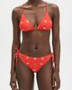 Jessie Zhao New York Jessie Zhao New York Coral Garden Reversible Triangle Bikini Top - 2