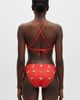 Jessie Zhao New York Jessie Zhao New York Coral Garden Reversible Triangle Bikini Top - 5