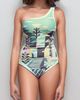 Jessie Zhao New York Jessie Zhao New York Dream Like Reversible One-Shoulder One-Piece Swimsuit - 2