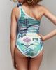 Jessie Zhao New York Jessie Zhao New York Dream Like Reversible One-Shoulder One-Piece Swimsuit - 4
