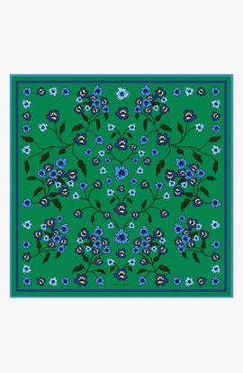 Jessie Zhao New York Jessie Zhao New York Emerald Echo Double Sided Silk Scarf