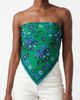 Jessie Zhao New York Jessie Zhao New York Emerald Echo Double Sided Silk Scarf - 2