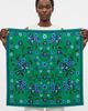 Jessie Zhao New York Jessie Zhao New York Emerald Echo Double Sided Silk Scarf - 3