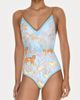 Jessie Zhao New York Jessie Zhao New York Jungle Adventure Reversible V-Neck One-Piece Swimsuit - 1