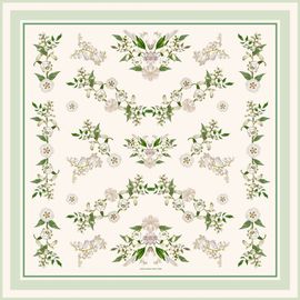 Jessie Zhao New York Jessie Zhao New York Lily Garden Double Sided Silk Scarf