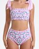 Jessie Zhao New York Jessie Zhao New York Pink Blossom Reversible Two-Piece Swimsuit  - 1