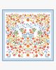 Jessie Zhao New York Jessie Zhao New York Porcelain Jardin Double Sided Silk Scarf - 1