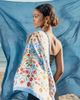 Jessie Zhao New York Jessie Zhao New York Porcelain Jardin Double Sided Silk Scarf - 3