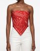Jessie Zhao New York Jessie Zhao New York Scarlet Rhythm Double Sided Silk Scarf - 2