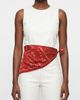 Jessie Zhao New York Jessie Zhao New York Scarlet Rhythm Double Sided Silk Scarf - 4