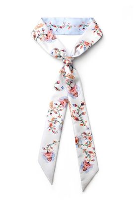 Jessie Zhao New York Jessie Zhao New York Silk Skinny Scarf Dawn Garden