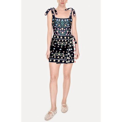 Jessie Zhao New York Jessie Zhao New York Swim Cover Up Skirt-Night Garden